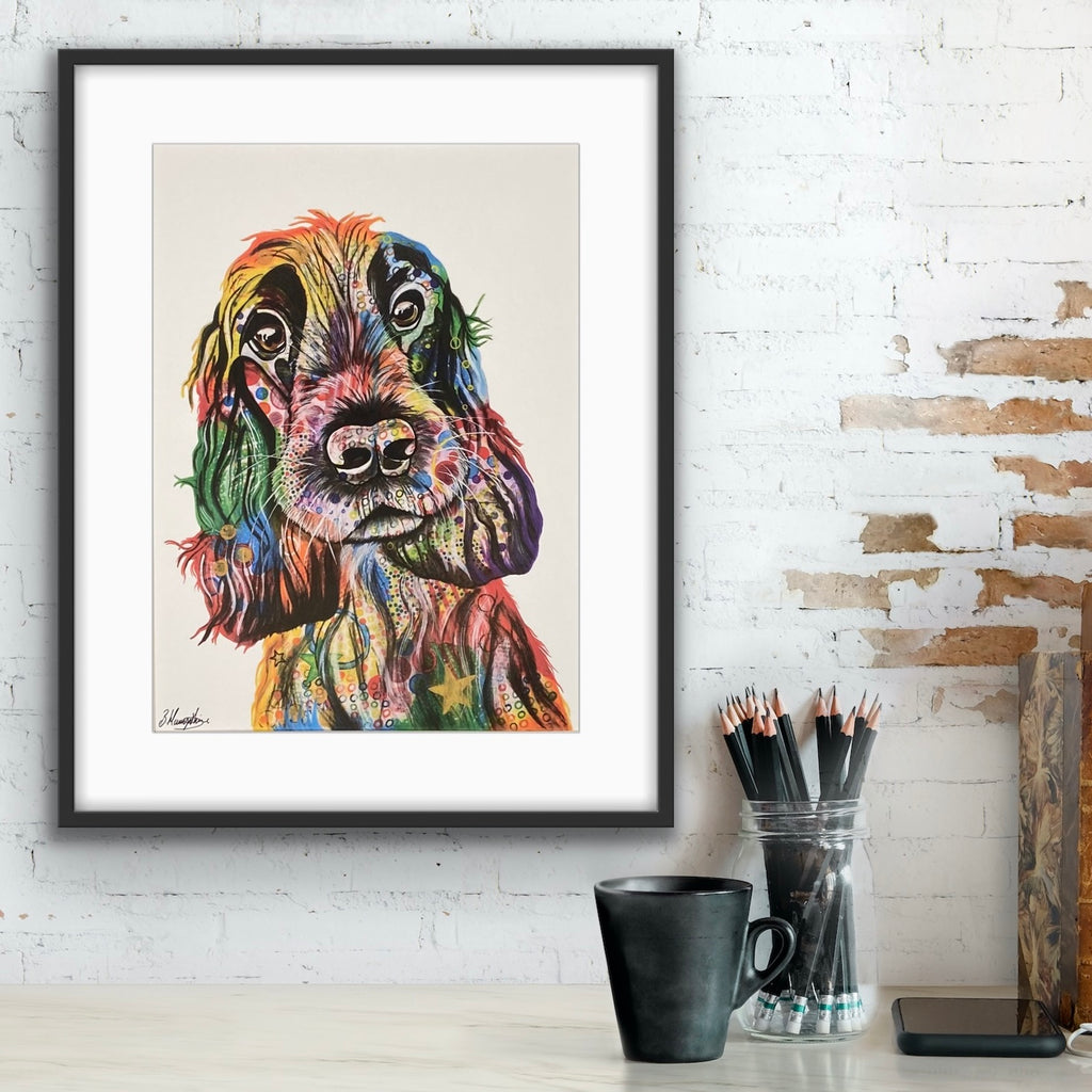 Cocker spaniel 2025 wall art