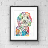 Cavapoo / Cockerpoo Dog Art